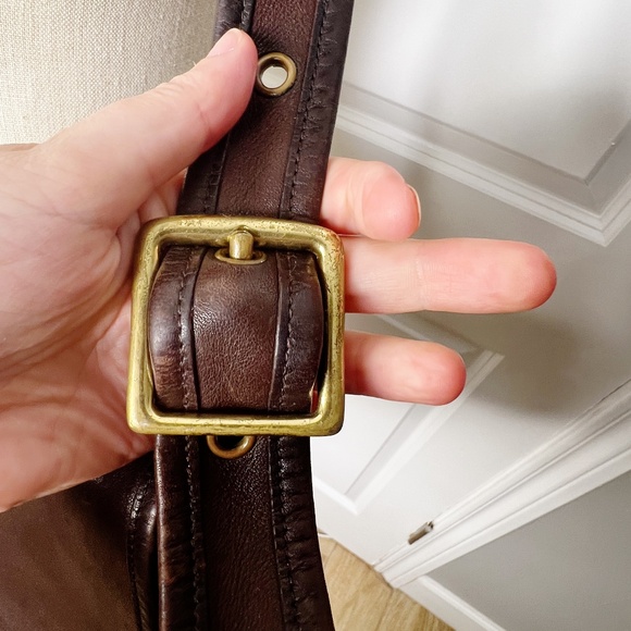 Vintage Coach Patricia's Legacy Bag in dark brown leather Crossbody Style 9951 - Picture 9 of 12